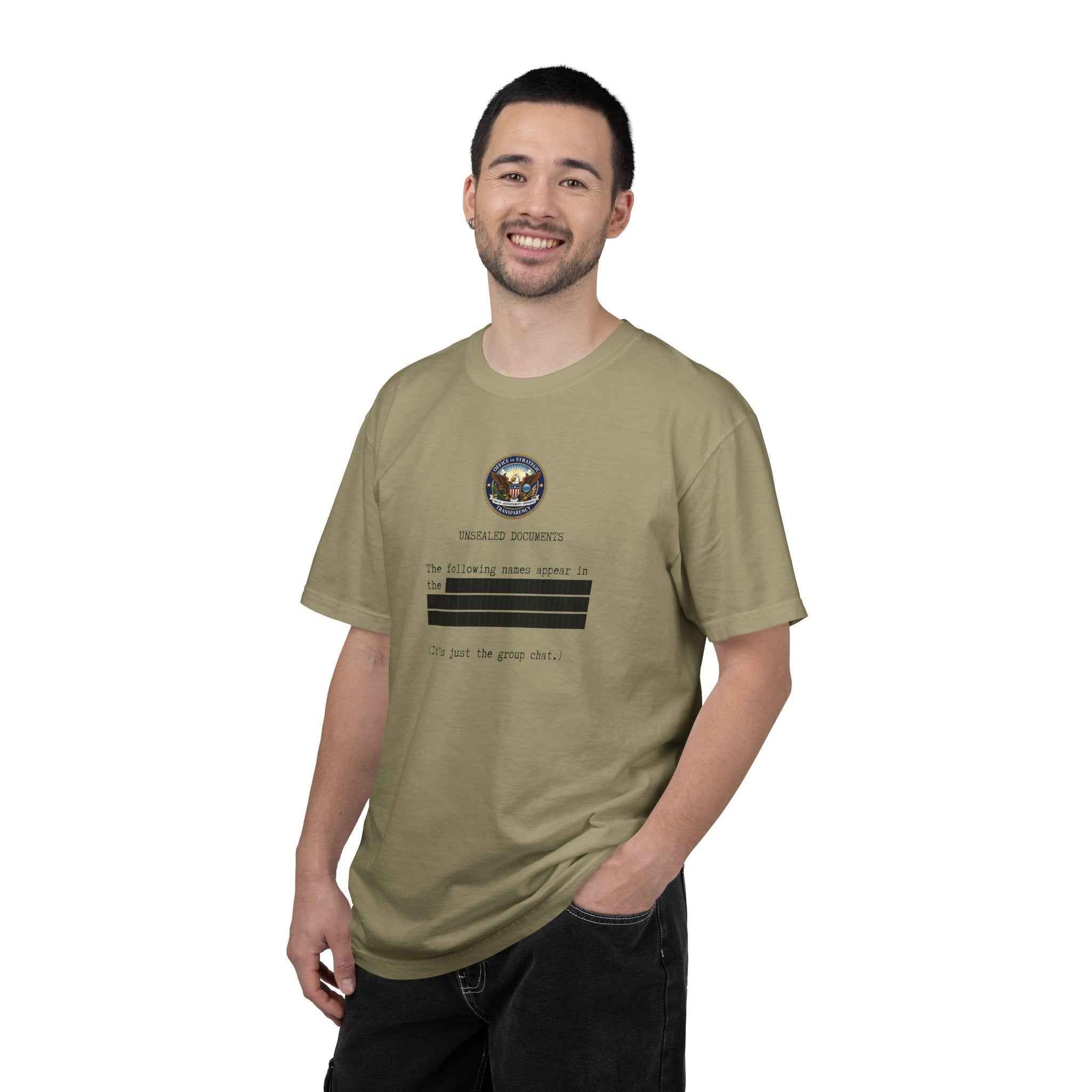 Unsealed Documents Unisex T-Shirt – Redacted Political Satire Tee
