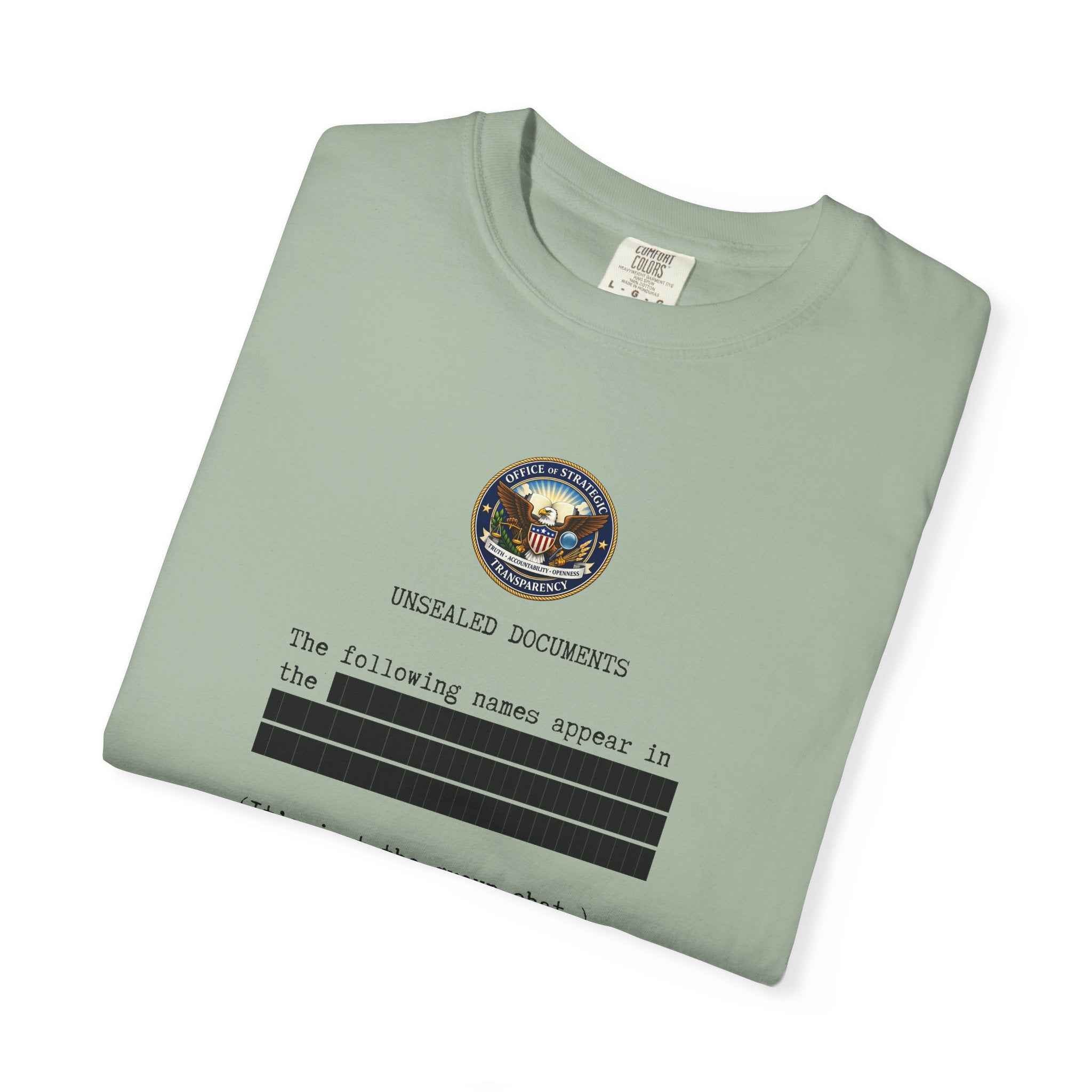 Unsealed Documents Unisex T-Shirt – Redacted Political Satire Tee