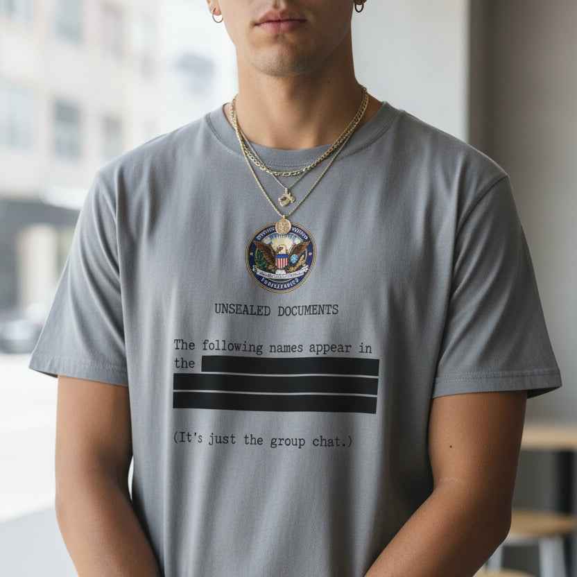 Unsealed Documents Unisex T-Shirt – Redacted Political Satire Tee