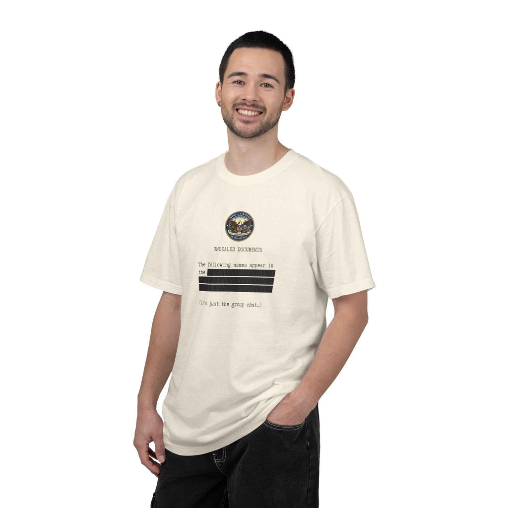 Unsealed Documents Unisex T-Shirt – Redacted Political Satire Tee