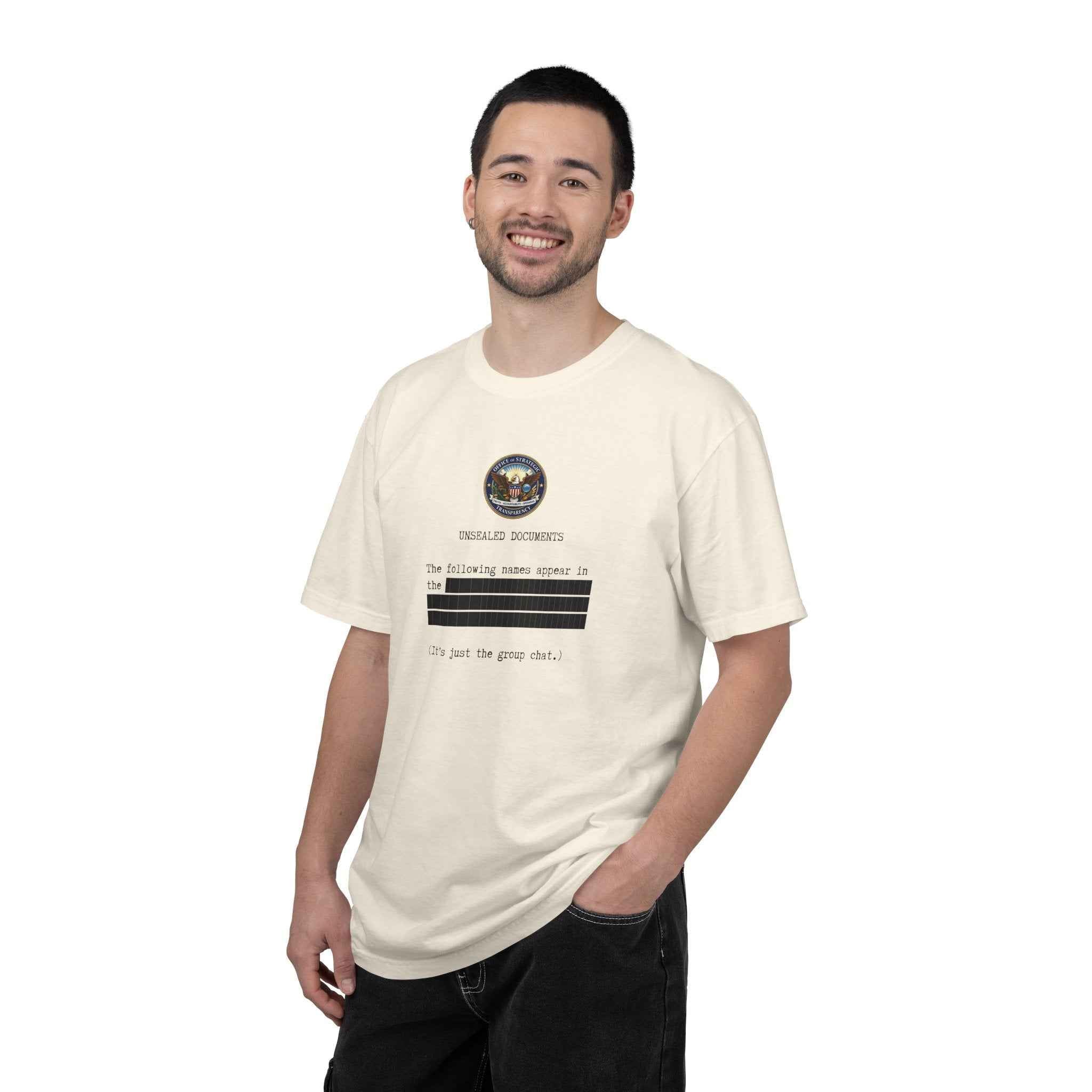 Unsealed Documents Unisex T-Shirt – Redacted Political Satire Tee